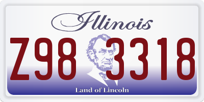 IL license plate Z983318