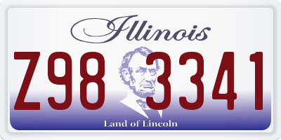 IL license plate Z983341