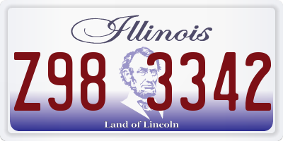 IL license plate Z983342