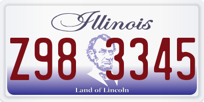 IL license plate Z983345