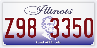 IL license plate Z983350