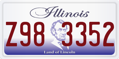 IL license plate Z983352