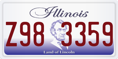 IL license plate Z983359