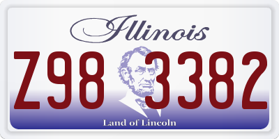 IL license plate Z983382