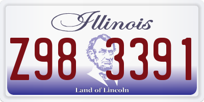 IL license plate Z983391