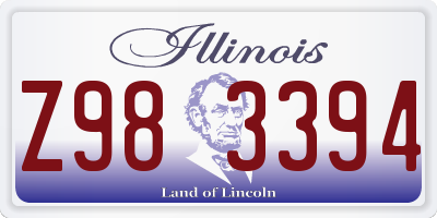 IL license plate Z983394
