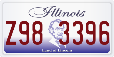 IL license plate Z983396
