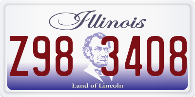 IL license plate Z983408