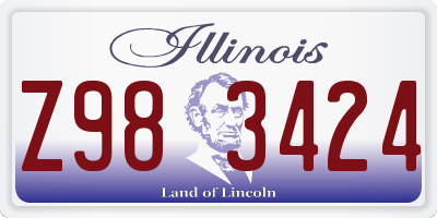 IL license plate Z983424