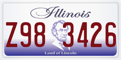 IL license plate Z983426
