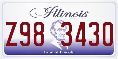 IL license plate Z983430