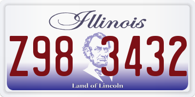 IL license plate Z983432