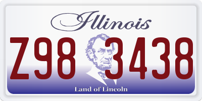 IL license plate Z983438
