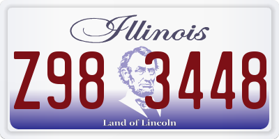 IL license plate Z983448