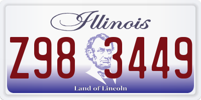 IL license plate Z983449