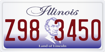 IL license plate Z983450