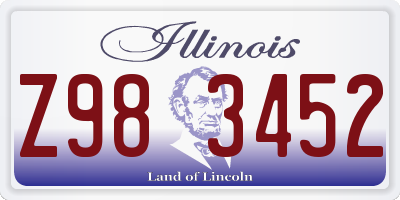 IL license plate Z983452
