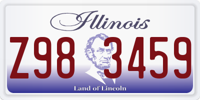 IL license plate Z983459