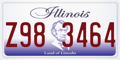 IL license plate Z983464