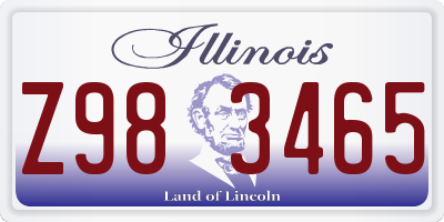 IL license plate Z983465