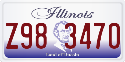 IL license plate Z983470