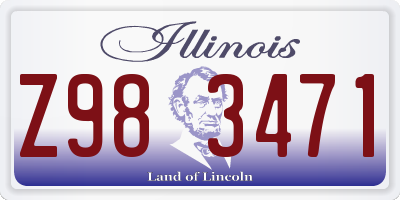 IL license plate Z983471