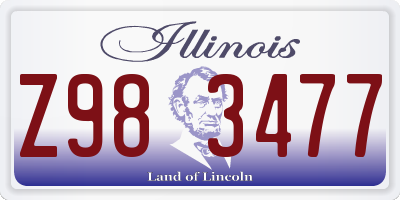 IL license plate Z983477