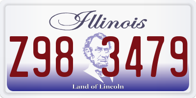 IL license plate Z983479