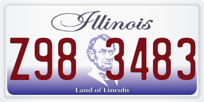 IL license plate Z983483