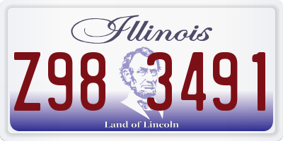 IL license plate Z983491
