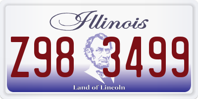 IL license plate Z983499