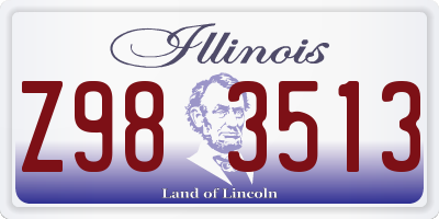 IL license plate Z983513