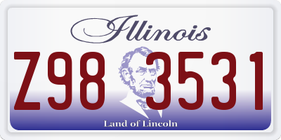 IL license plate Z983531