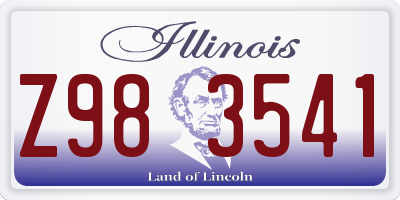 IL license plate Z983541