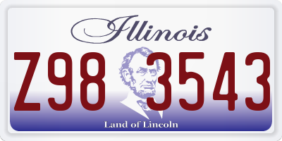 IL license plate Z983543