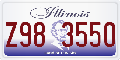 IL license plate Z983550