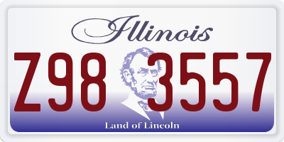 IL license plate Z983557