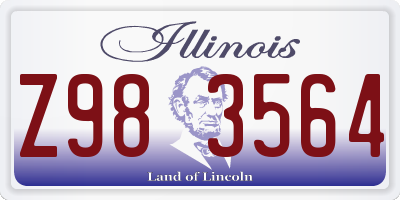 IL license plate Z983564