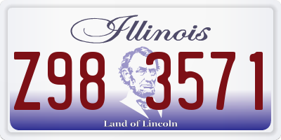 IL license plate Z983571