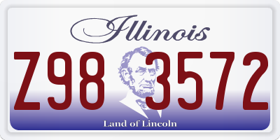 IL license plate Z983572