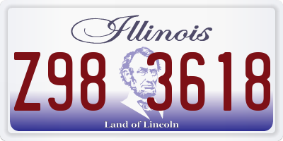 IL license plate Z983618