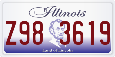 IL license plate Z983619