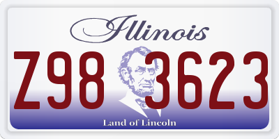 IL license plate Z983623