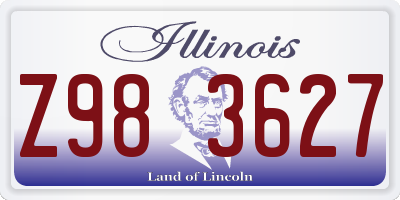 IL license plate Z983627