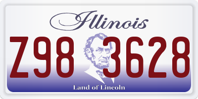 IL license plate Z983628