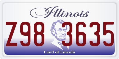 IL license plate Z983635