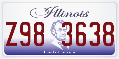 IL license plate Z983638