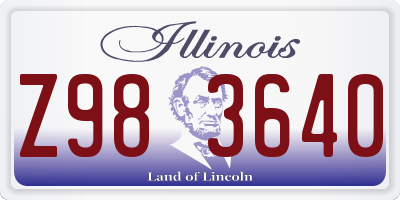 IL license plate Z983640