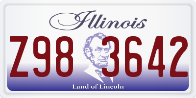 IL license plate Z983642