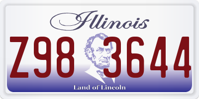 IL license plate Z983644
